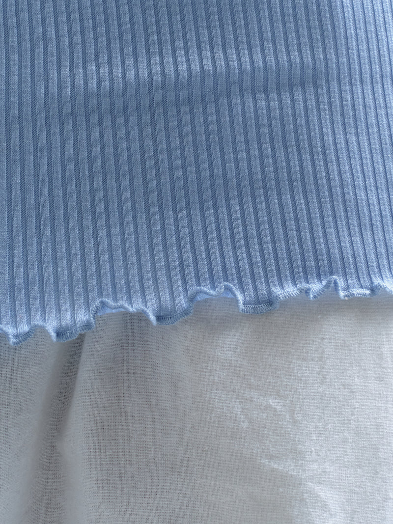 Seamless Basic Silky Fiore | Silke Bluse Light blue