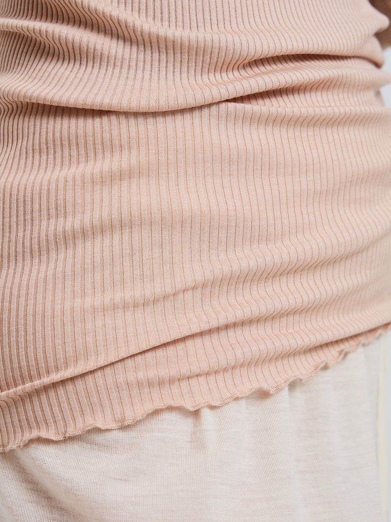 Seamless Basic Silky Fiore | Silke Bluse Rosa Beige