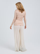 Seamless Basic Silky Fiore | Silke Bluse Rosa Beige