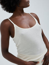 Seamless Basic Silky Sofia | Silke Stroptop Off-white