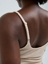 Seamless Basic Silky Sofia | Silke Stroptop Rosa Beige