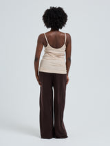 Seamless Basic Silky Sofia | Silke Stroptop Rosa Beige