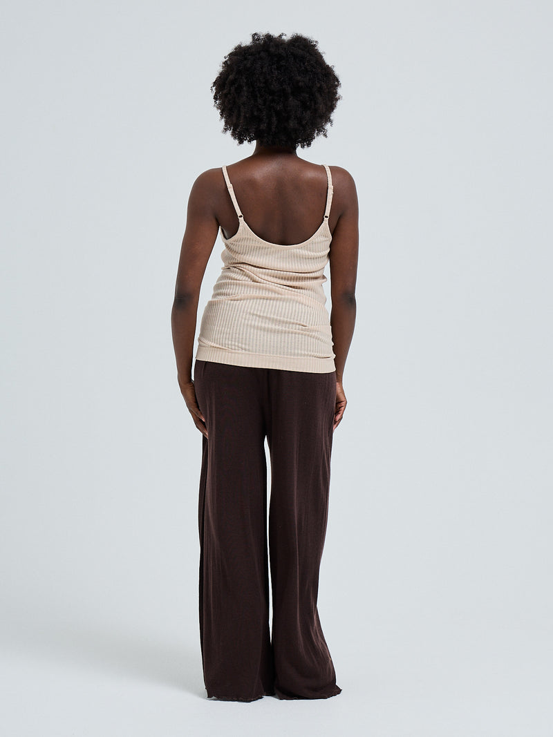 Seamless Basic Silky Sofia | Silke Stroptop Rosa Beige