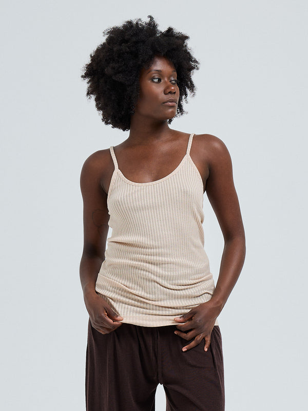 Seamless Basic Silky Sofia | Silke Stroptop Rosa Beige