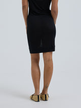 Seamless Basic Sporty Skirt | Silke Underskørt Sort