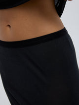 Seamless Basic Sporty Skirt | Silke Underskørt Sort