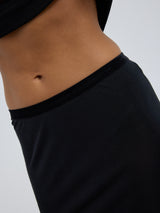 Seamless Basic Sporty Skirt | Silke Underskørt Sort