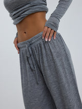 Seamless Basic Woolen Barbera | Merinould Bukser Gråmelange