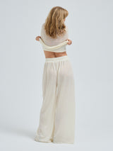 Seamless Basic Woolen Barbera | Merinould Bukser Off-white