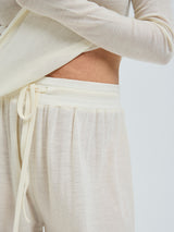 Seamless Basic Woolen Barbera | Merinould Bukser Off-white