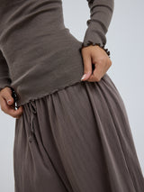 Seamless Basic Wooly Long Sleeve | Uld Silke Bluse Fungi