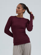 Wooly Long Sleeve | Uld Silke - Vineyard