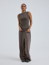 Seamless Basic Wooly Tank | Uld Silke Tanktop Fungi