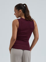 Seamless Basic Wooly Tank | Uld Silke Tanktop Vineyard